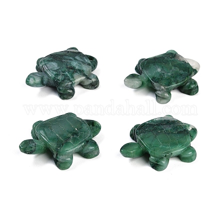 天然新疆翡翠彫刻ペンダント 亀のチャーム 38~40x29~30x8~10mm 穴：3mm