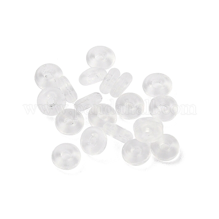 シリコンガスケット  リング  透明  2.9x1mm  穴：0.7mm  100個/セット&nbsp;KK-K381-05C-1
