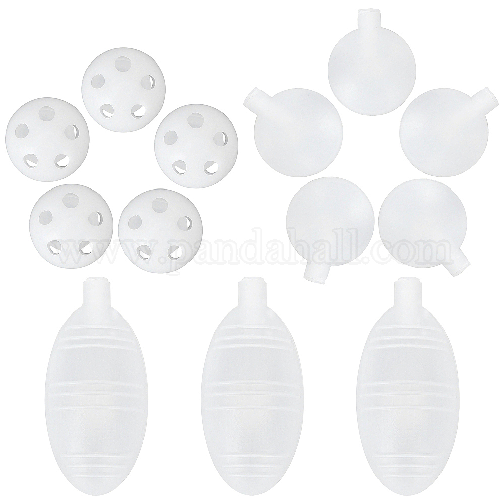 Toy Rattle Insert Wholesale 6Pcs 3 Style Plastic Baby Toy Insert Accessories - Pandahall.com