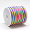 Nylon Braided Cord, Chinese Knotting Cord for Jewelry Making Macrame Craft, Colorful, 0.8mm, about 109.36 yards(100m)/roll