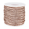 Polyester Cord, Twisted Metallic Cords, Tan, 3mm, about 19.14 Yards(17.5m)/roll