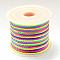 Nylon Braided Cord, Colorful, 1.0mm, about 49.21 yards(45m)/roll