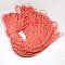 Polyester & Spandex Cord Ropes, 1 Inner Core, with Patterns, for Shoe Lace Cord Making, Orange Red, 2mm, about 109.36 yards(100m)/bundle