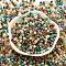 Glass Beads, Faceted, Rondelle, Blanched Almond, 4x3mm, Hole: 0.4mm, about 6800pcs/500g