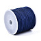 Nylon Braided Cord, Chinese Knotting Cord for Jewelry Making Macrame Craft, Midnight Blue, 0.8mm, about 109.36 yards(100m)/roll