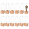 12Pcs Plastic & Paper Single Flower Storage Boxes, Rectangle, Clear, 8x8x24.5cm