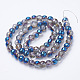 Electroplated Glass Beads Strands&nbsp;EGLA-Q092-8mm-A07-2