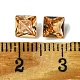 キュービックジルコニアカボション  ポイントバック  正方形  ペルー  6x6x3mm&nbsp;ZIRC-P116-01A-17-3