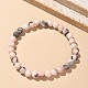 Natural Zebra Jasper Bead Stretch Bracelets&nbsp;BJEW-K212-A-035-5