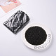 ガラスシードビーズ  トランスペアレント  ラウンド  グレー  8/0  3mm  穴：1mm  約2222個/100g&nbsp;X1-SEED-A004-3mm-12-5