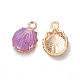 Alloy Enamel Pendants&nbsp;PALLOY-F224-09G-2