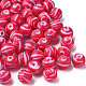 Opaque Striped Acrylic Beads&nbsp;MACR-S373-27D-03-3