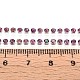 鉄ラインストーンカップチェーン  スプールで  銀  スミレ  2~2.5x2~2.5x2~2.5mm  約30.00フィート（9.14m）/ロール&nbsp;CH-T006-01A-03-3