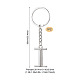 Alloy Keychains&nbsp;KEYC-TADJ0001-11I-3
