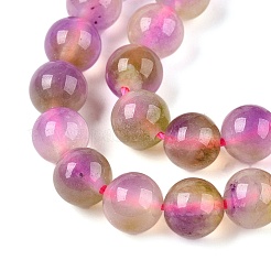 Dyed Natural White Jade Beads Strands&nbsp;G-T138-6mm-210-13