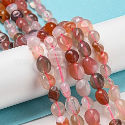天然石赤瑪瑙ビーズ連売り  ナゲット  タンブルストーン  3~11x4~8x3~6mm  穴：0.9mm  約56個/連  15.94''~15.75''（40~40.5センチメートル）&nbsp;G-P497-01A-12