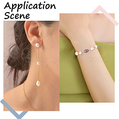30Pcs Potato Natural Cultured Freshwater Pearl Connector Charms&nbsp;FIND-SC0005-37