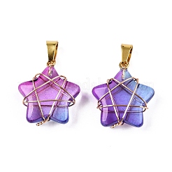 Lampwork Pendants&nbsp;GLAA-T023-06J