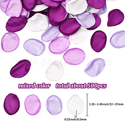 Polyester Artificial Rose Flower Petals&nbsp;AJEW-WH20067-107A