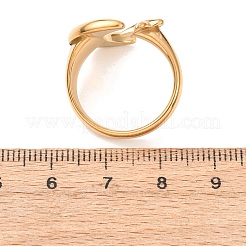 304 Stainless Steel Cuff Open Rings&nbsp;RJEW-E302-02G