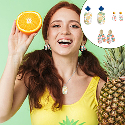 3Pcs 3 Styles Fruit Pattern Ceramics Clay Water Transfer Paper&nbsp;DIY-GA0002-95