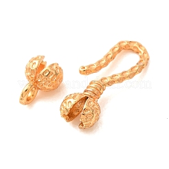 真鍮製折りたたみ式クラスプ  ラックめっき  ゴールドカラー  17mm&nbsp;KK-CBA25B2-12G