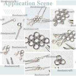120Pcs Brass Split Rings&nbsp;KK-BBC0023-11B