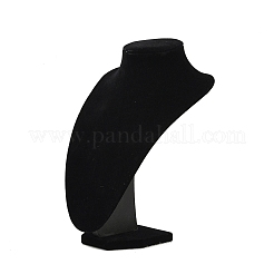 MDF Covered with Velveteen Bust Shaped Necklace Display Stands&nbsp;ODIS-S015-01B