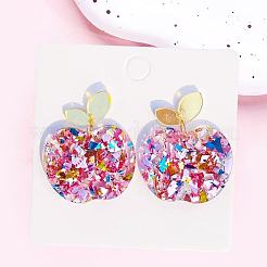 Acrylic Dangle Stud Earrings&nbsp;FS-WG828AA-02