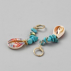 Alloy Shell Shape Leverback Earrings&nbsp;EJEW-WH0004-194E