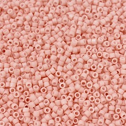 MIYUKIデリカビーズ  シリンダー  日本製シードビーズ  11/0  （db1513)マット不透明ライトサーモン  1.3x1.6mm  穴：0.8mm  約10000個/袋  50 G /袋&nbsp;SEED-X0054-DB1513