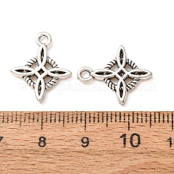 合金のチベット風チャーム  菱形結びチャーム  アンティークシルバー  18x15x2mm  穴：1.8mm  1429個/ 1000g&nbsp;AL-CBA5212-20AS