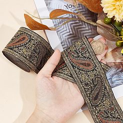 4.5m刺繍ポリエステルリボン  ティアドロップ模様  ギフトブーケラッピングに  カラフル  2インチ（50mm）  約4.92ヤード（4.5m）/セット&nbsp;OCOR-GF0002-68