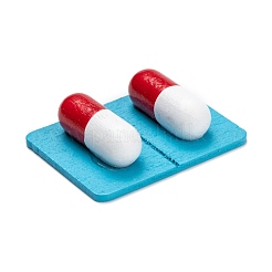 Pill Capsule Shape Wooden Cabochons&nbsp;WOOD-B003-01