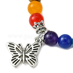 Chakra Natural & Synthetic Mixed Stone Stretch Bracelets&nbsp;BJEW-JB09859-02