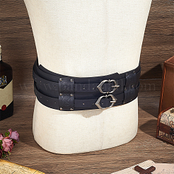 Vintage PU Leather & Alloy Viking Chain Belts for Men&nbsp;AJEW-WH0077-132A