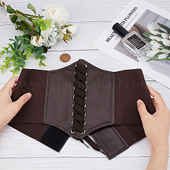 PU Leather Wide Elastic Corset Belts&nbsp;AJEW-WH0263-46A