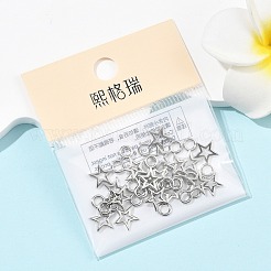 シーグレース真鍮製スターチャーム  カドミウムフリー＆ニッケルフリー＆鉛フリー  プラチナメッキ  12x9x1mm  穴：2.5mm&nbsp;XGR0160P-101P