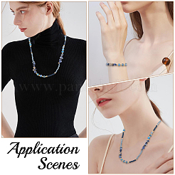 1Pc Polymer Clay with Alloy and Crystal Neck Strap for Eyeglasses&nbsp;AJEW-CN0005-04D
