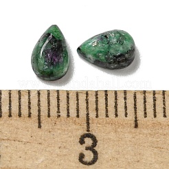 ゾイサイトカボションで天然なルビー  ティアドロップ  6x4x2.5mm&nbsp;G-Q173-02A-08