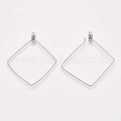 Tarnish Resistant 304 Stainless Steel Wire Pendants&nbsp;STAS-S103-10