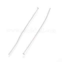 変色しにくい304ステンレススチール製フラットヘッドピン  ステンレス鋼色  50x0.7mm  21ゲージ  ヘッド：2mm&nbsp;STAS-L221-48P
