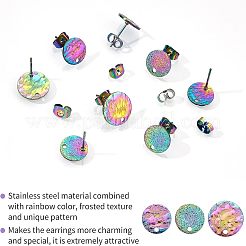 30Pcs 3 Style Ion Plating(IP) 304 Stainless Steel Stud Earring Findings&nbsp;STAS-UN0027-96