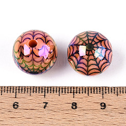 UV Plating Opaque Acrylic Beads&nbsp;OACR-T028-69A