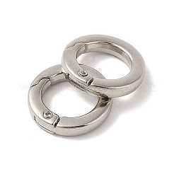 Nickel Plated Alloy Spring Gate Rings&nbsp;FIND-Q104-01A-P