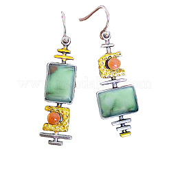 Rectangle Alloy Resin Dangle Earrings&nbsp;FS-WG2AF93-01