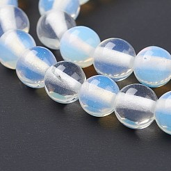 オパールビーズ連売り  ラウンド  6mm  穴：1mm  約62個/連  15インチ&nbsp;G-S259-48-6mm