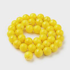 Natural Mashan Jade Beads Strands&nbsp;G-F670-A10-8mm
