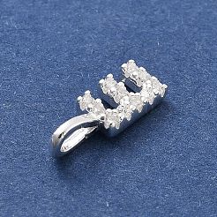 925 Sterling Silver with Cubic Zirconia Charms&nbsp;STER-Q004-01E-S