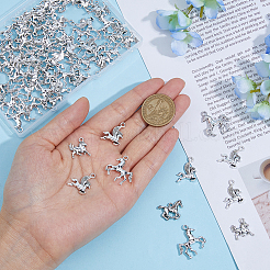 100Pcs 5 Styles Tibetan Style Alloy Pendants&nbsp;FIND-OC0003-30